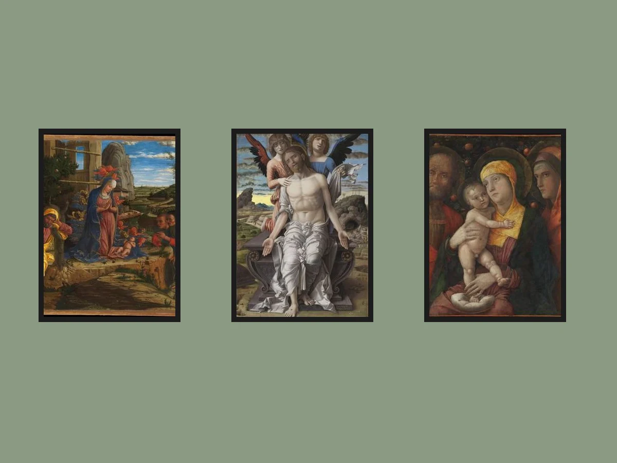 Andrea Mantegna — Set of 3 — three framed prints arranged on a wall