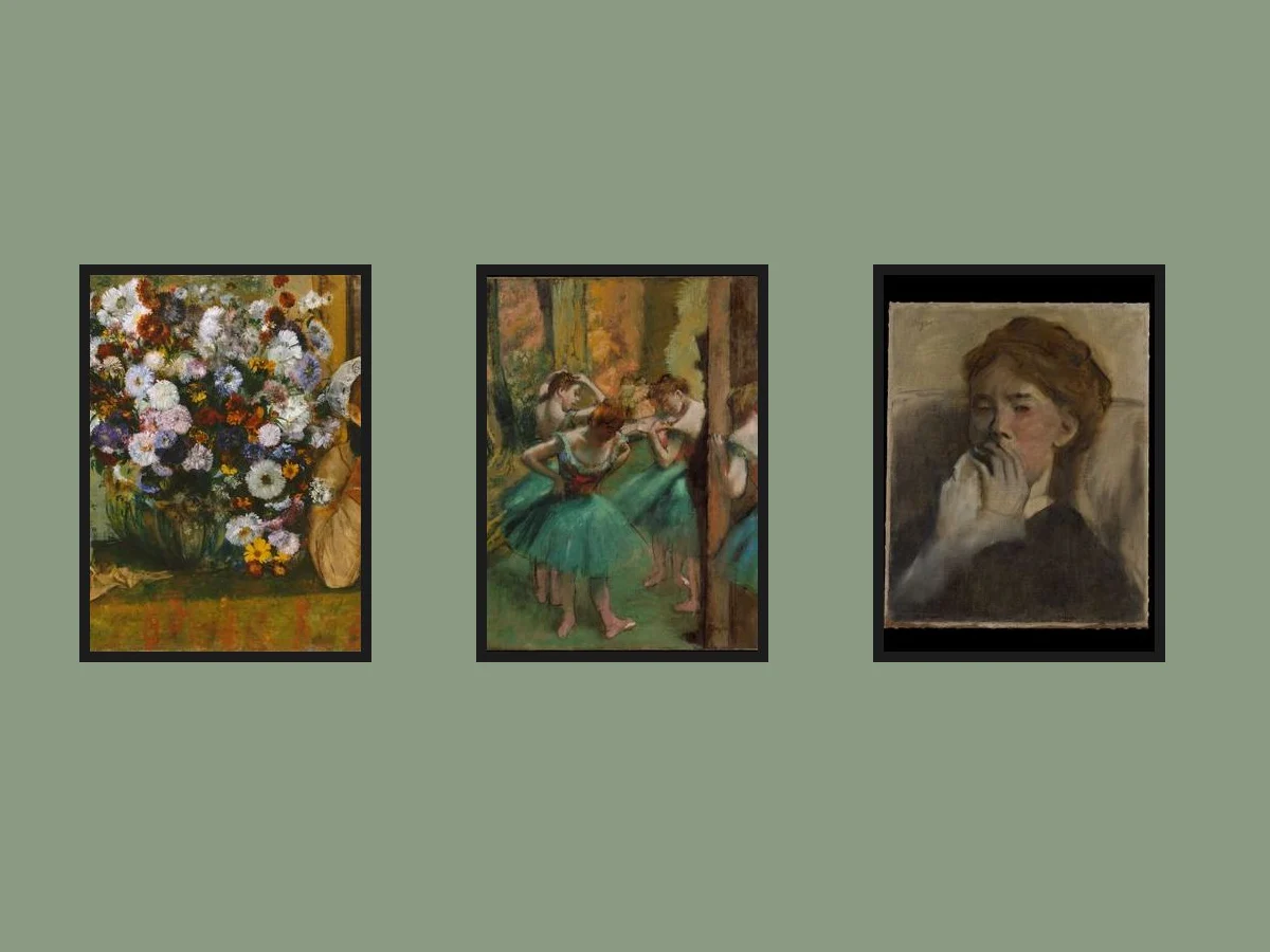 Edgar Degas — Set of 3 — three framed prints arranged on a wall