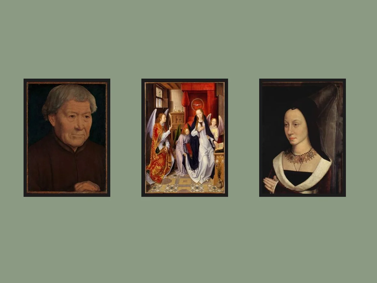 Hans Memling — Set of 3 — three framed prints arranged on a wall