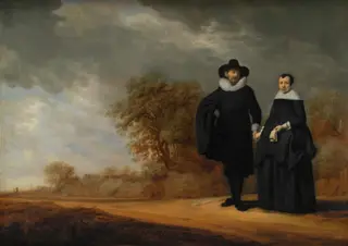 Burgomaster Cornelis Damasz. van der Gracht and his Wife, Jopken Jacobs, in a Landscape