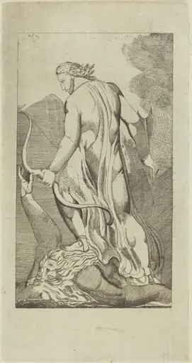 Christ Trampling Satan, by Butts, Jr., Thomas
