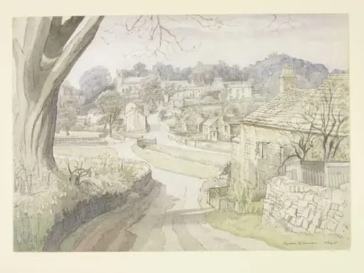 Downham Village, near Clitheroe, Lancashire, by Byron Dawson