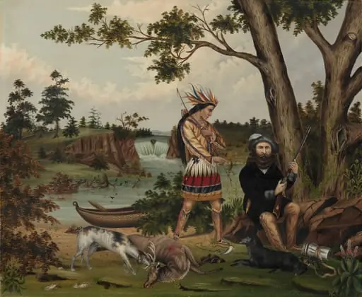 Hunter and Indian Guide, by C. L. Woodhouse