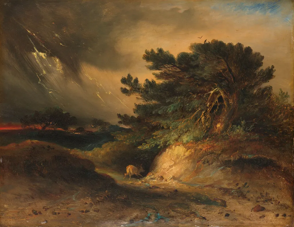 The Thunderstorm, by Johannes Tavenraat, oil, 1843