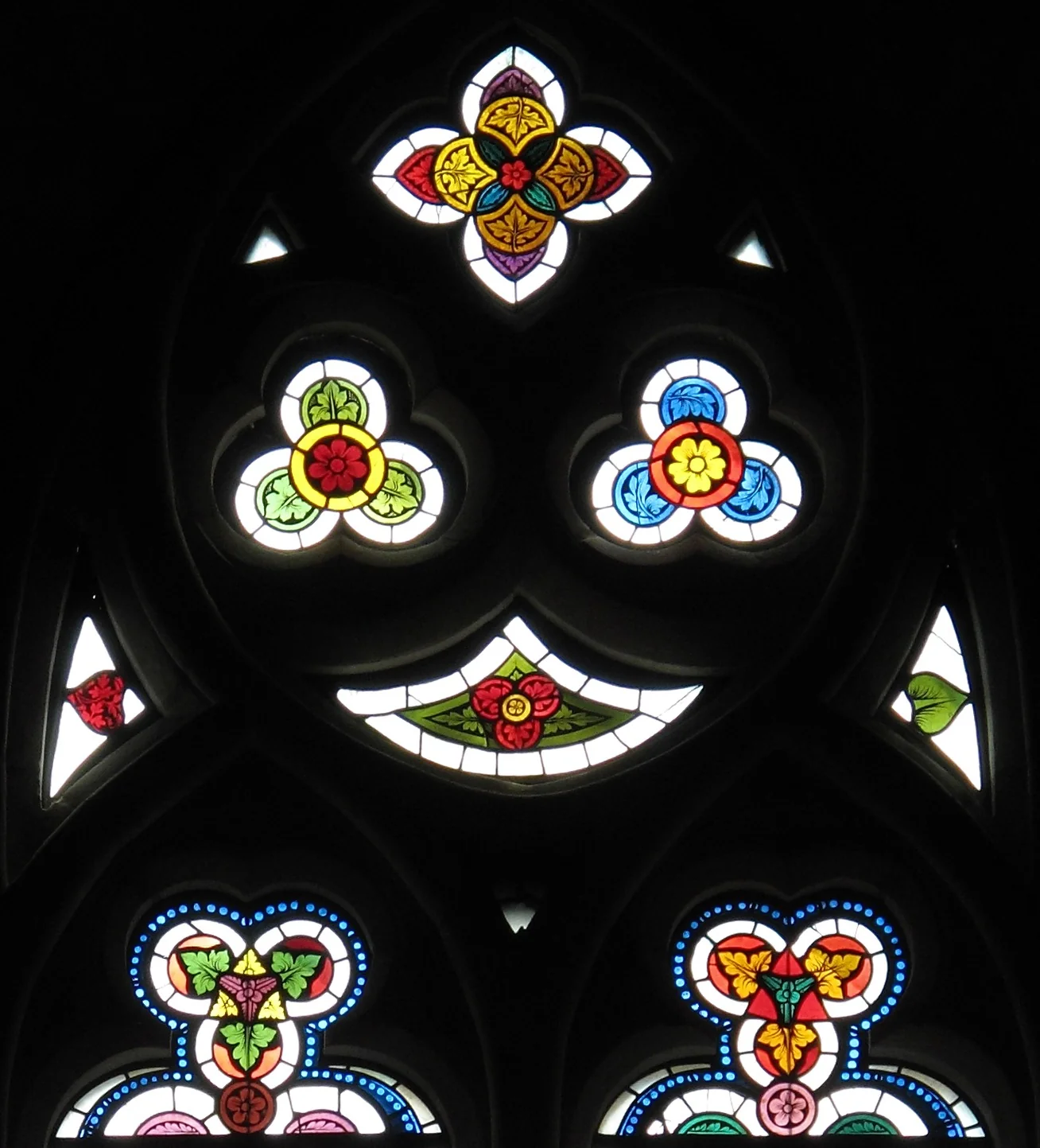 Ornamental Lancet Heads, detail