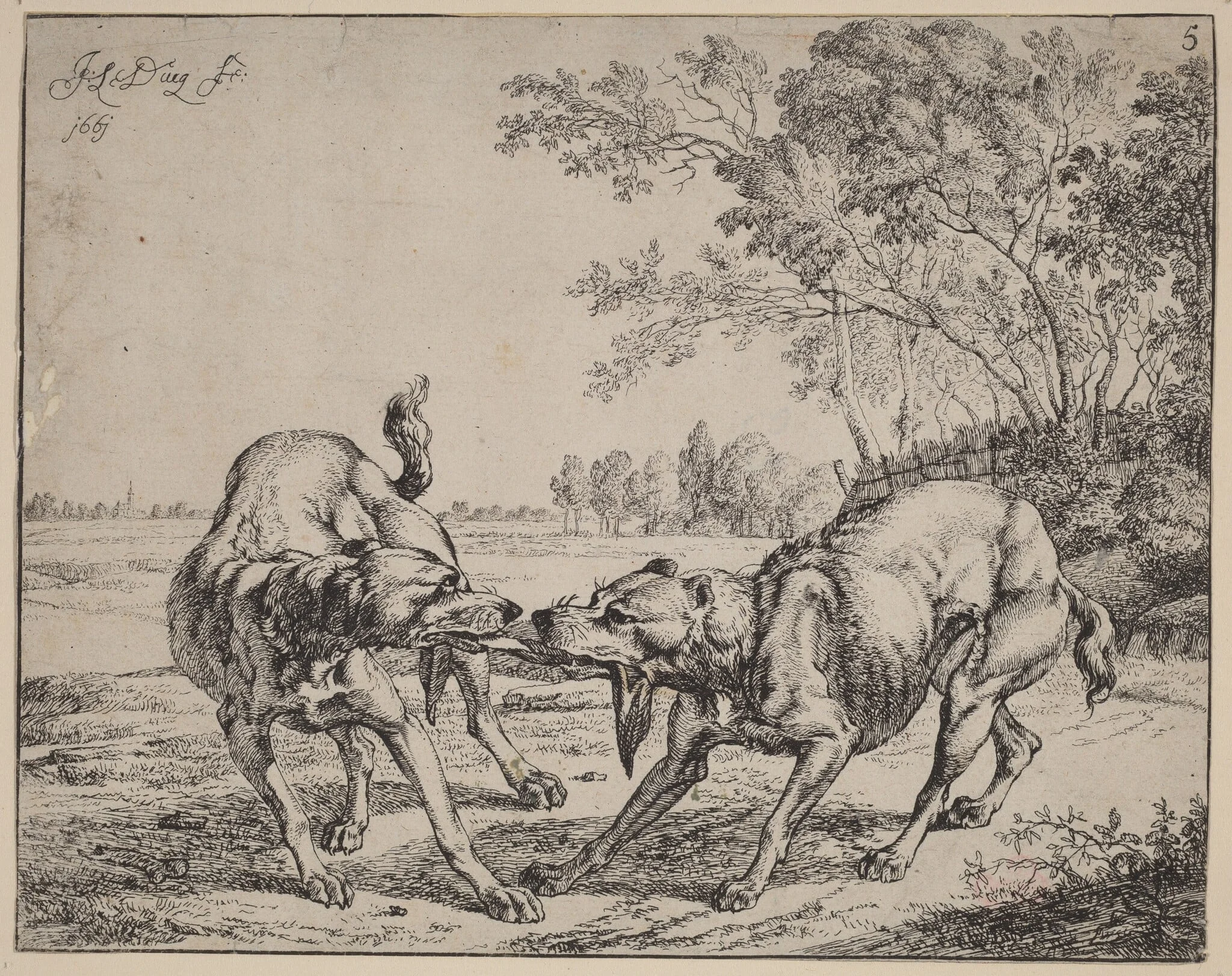 The Disputed Meat (La viande disputé), detail