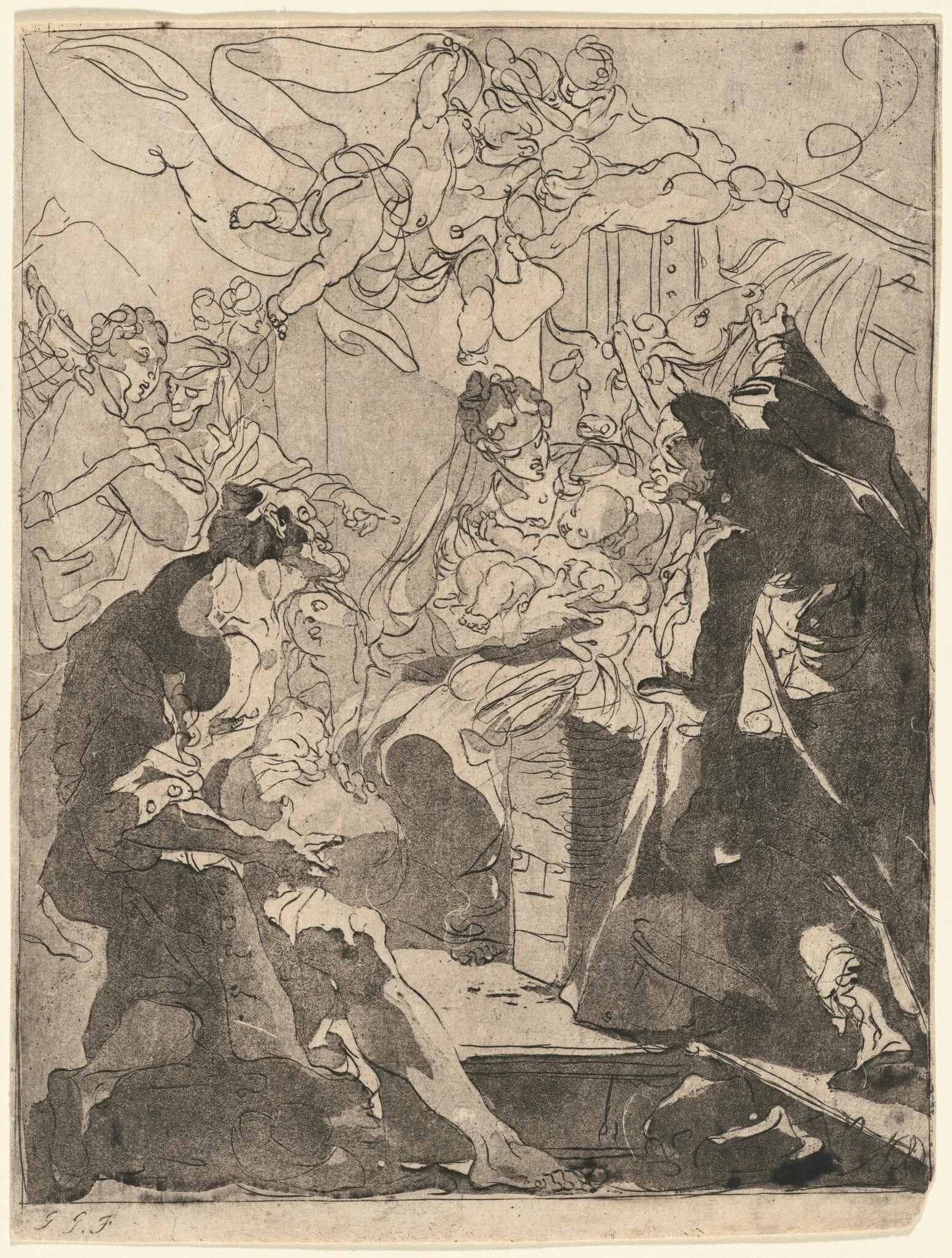 Adoration of the Shepherds, detail