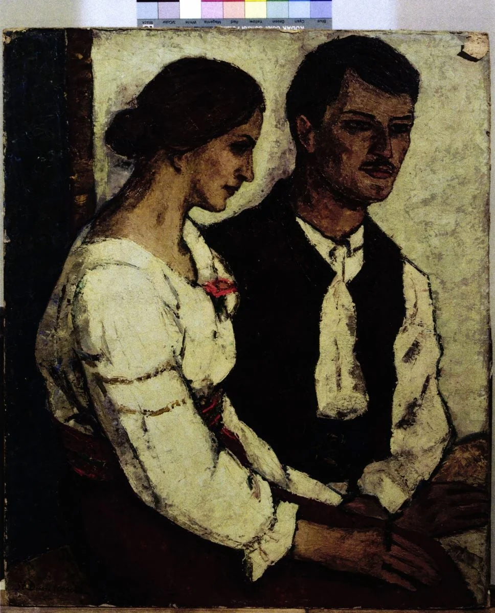 Pereche de țărani, detail
