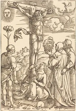 Christ on the Cross, by Hans Baldung Grien, ink, 1505