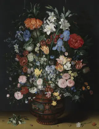 Flowers in a Vase, by Jan Brueghel, the elder, oil