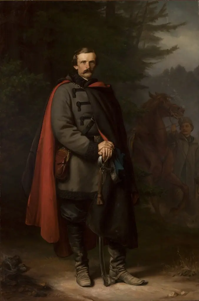 Portrait of Ludwik Mycielski, by Józef Simmler, oil, 1865