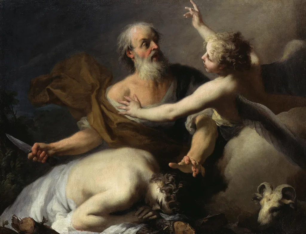Abraham's Sacrifice of Isaac, by Jacopo Amigoni, oil, 1742