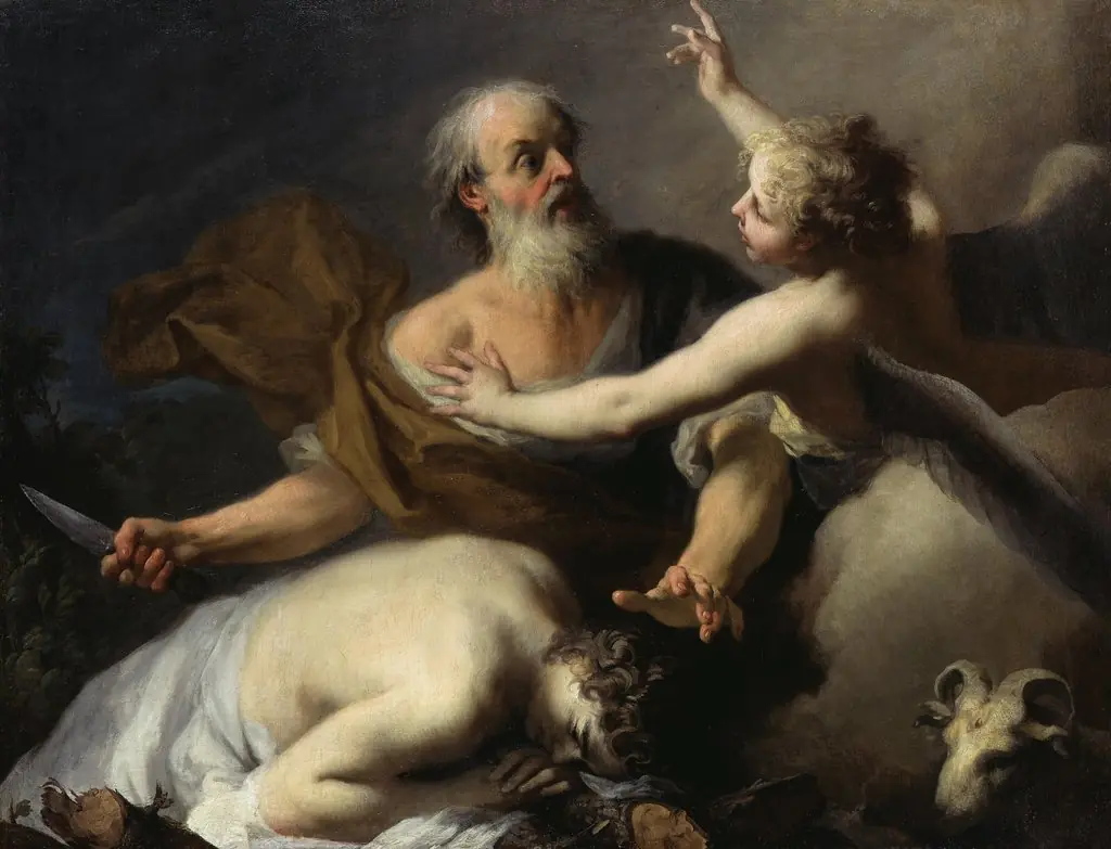 Abraham's Sacrifice of Isaac, by Jacopo Amigoni, oil, 1742