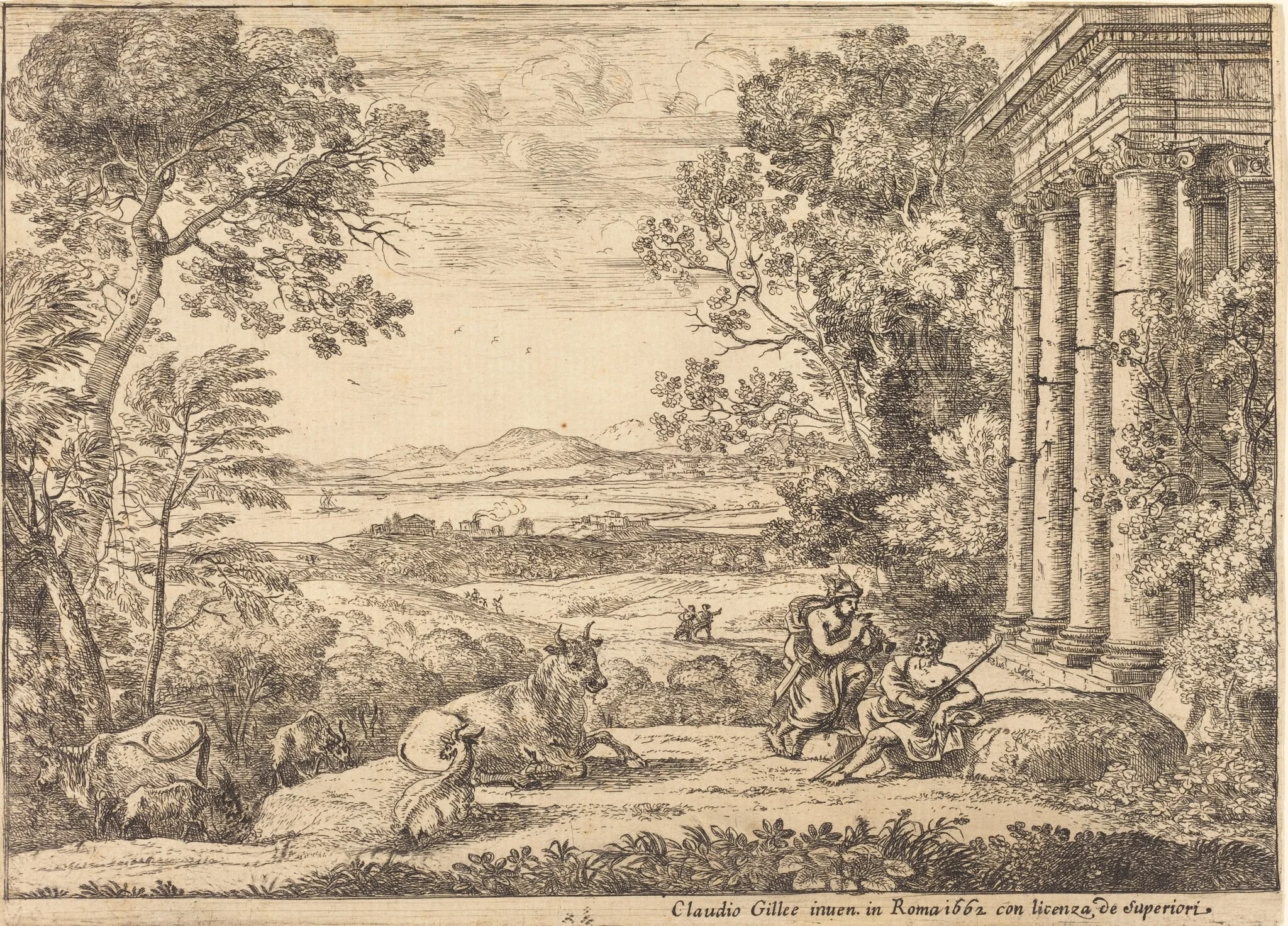 Mercury and Argus (Mercure et Argus), detail