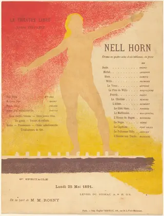 Nell Horn, by Alexandre Charpentier, ink, 1891