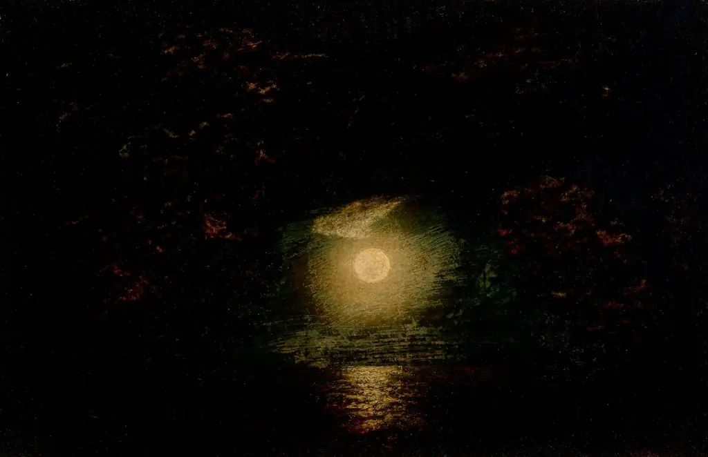 Moonlight, by Ralph Albert Blakelock, oil, 1893