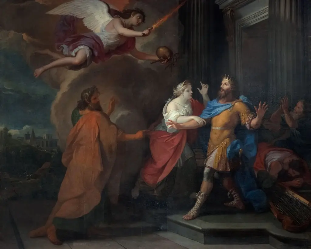 The Plague in the Reign of David, by Guy Louis Vernansal I, oil, 1694