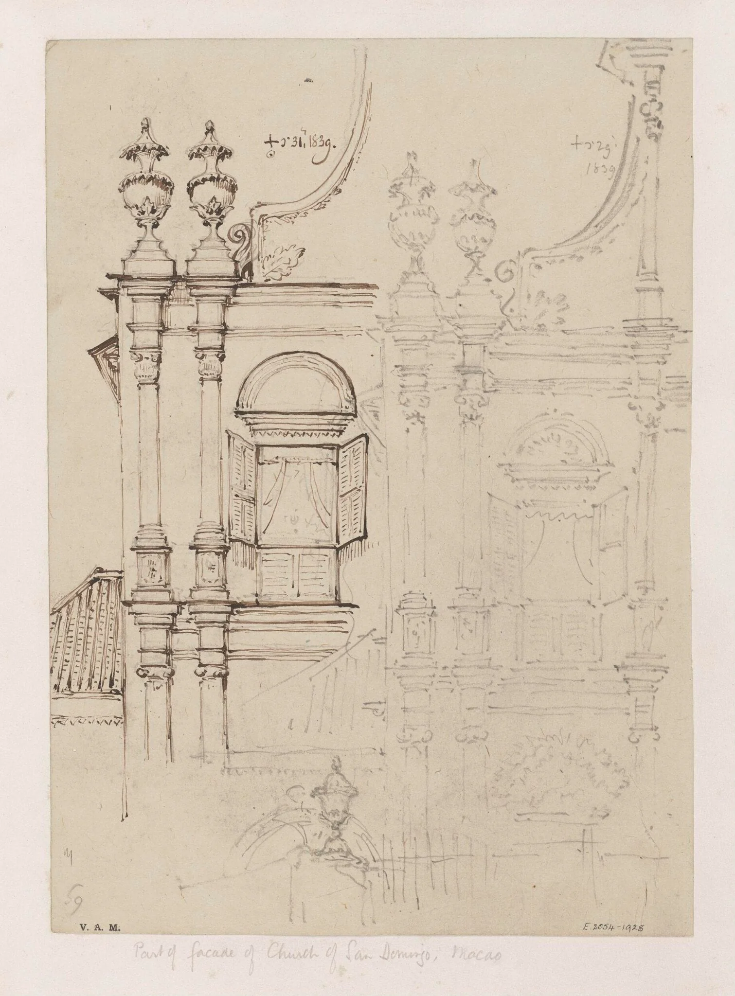 The church of S. Domingos, Macau, detail
