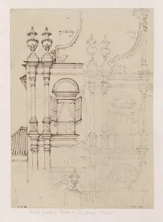 The church of S. Domingos, Macau, by George Chinnery, 17