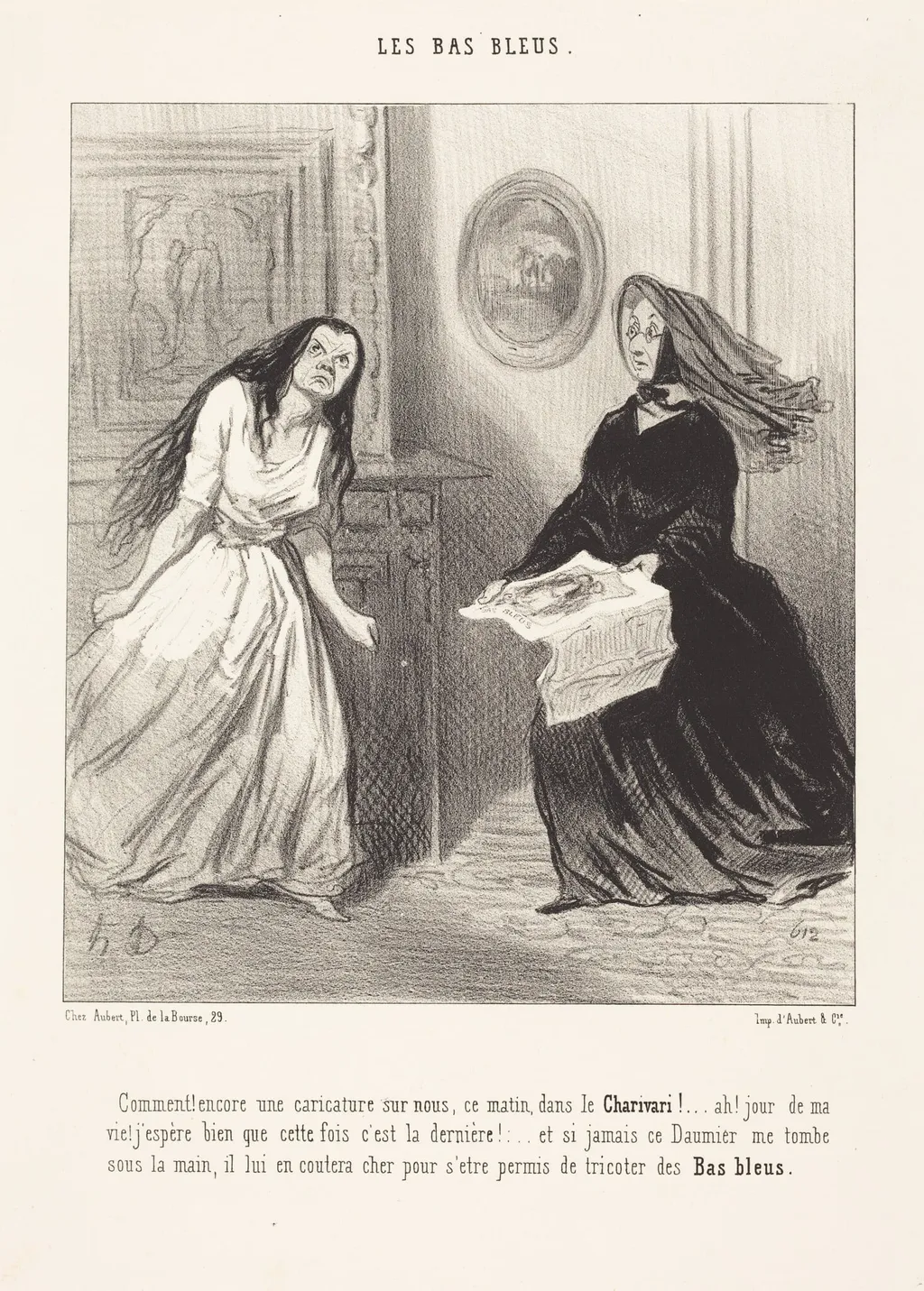 Comment! encore une caricature sur nous..., by Honoré Daumier, ink, 1844