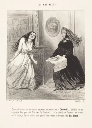 Comment! encore une caricature sur nous..., by Honoré Daumier, ink, 1844