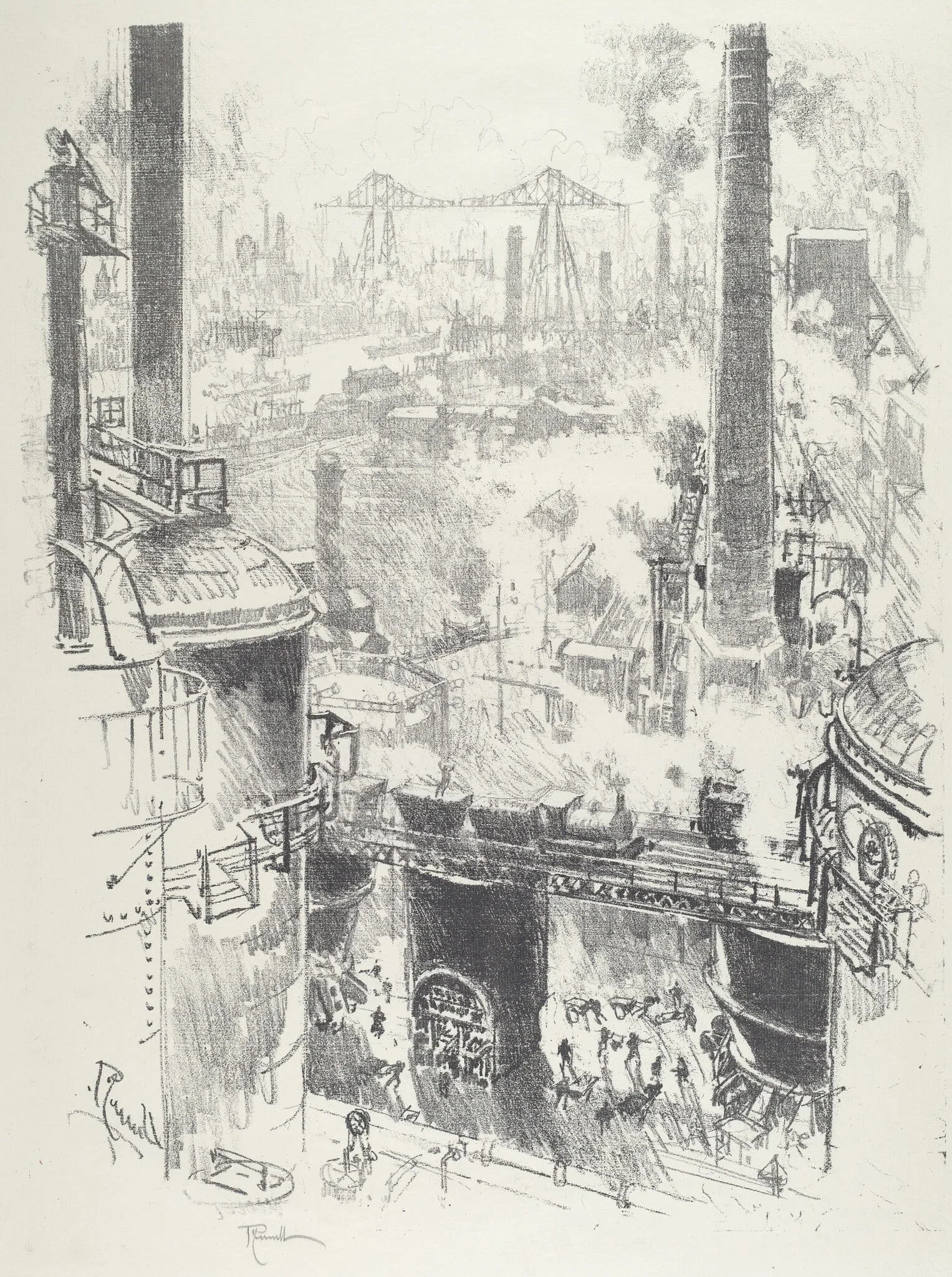From the Tops of the Furnaces, detail