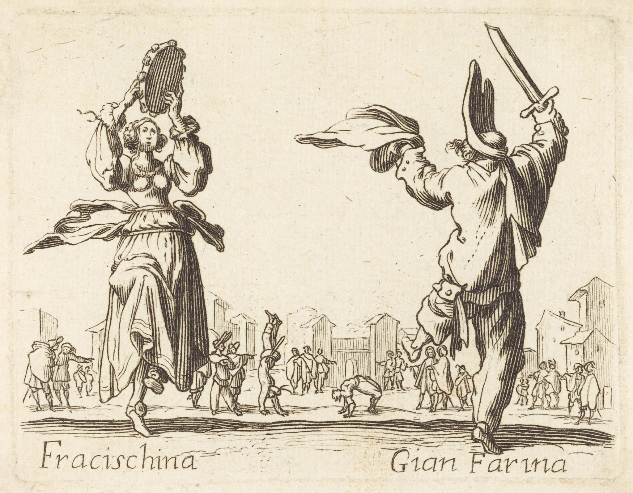 Fracischina and Gian Farina, detail