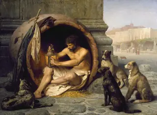 Diogenes, by Jean Léon Gérôme, oil, 1860