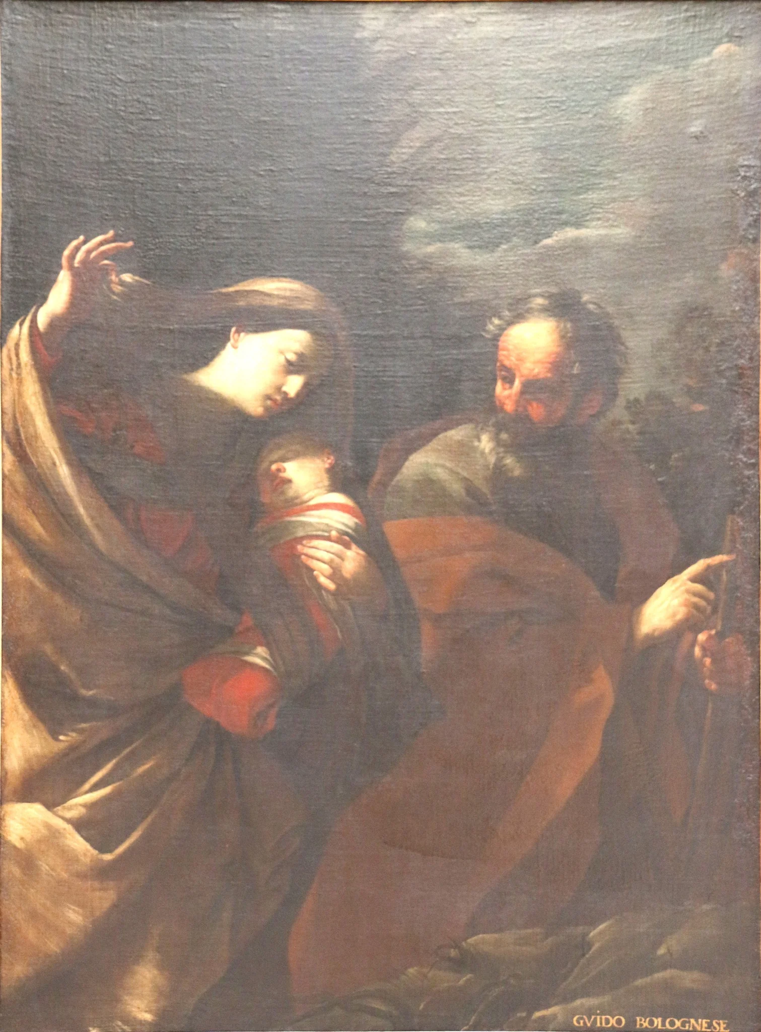 The Flight into Egypt (Reni), detail