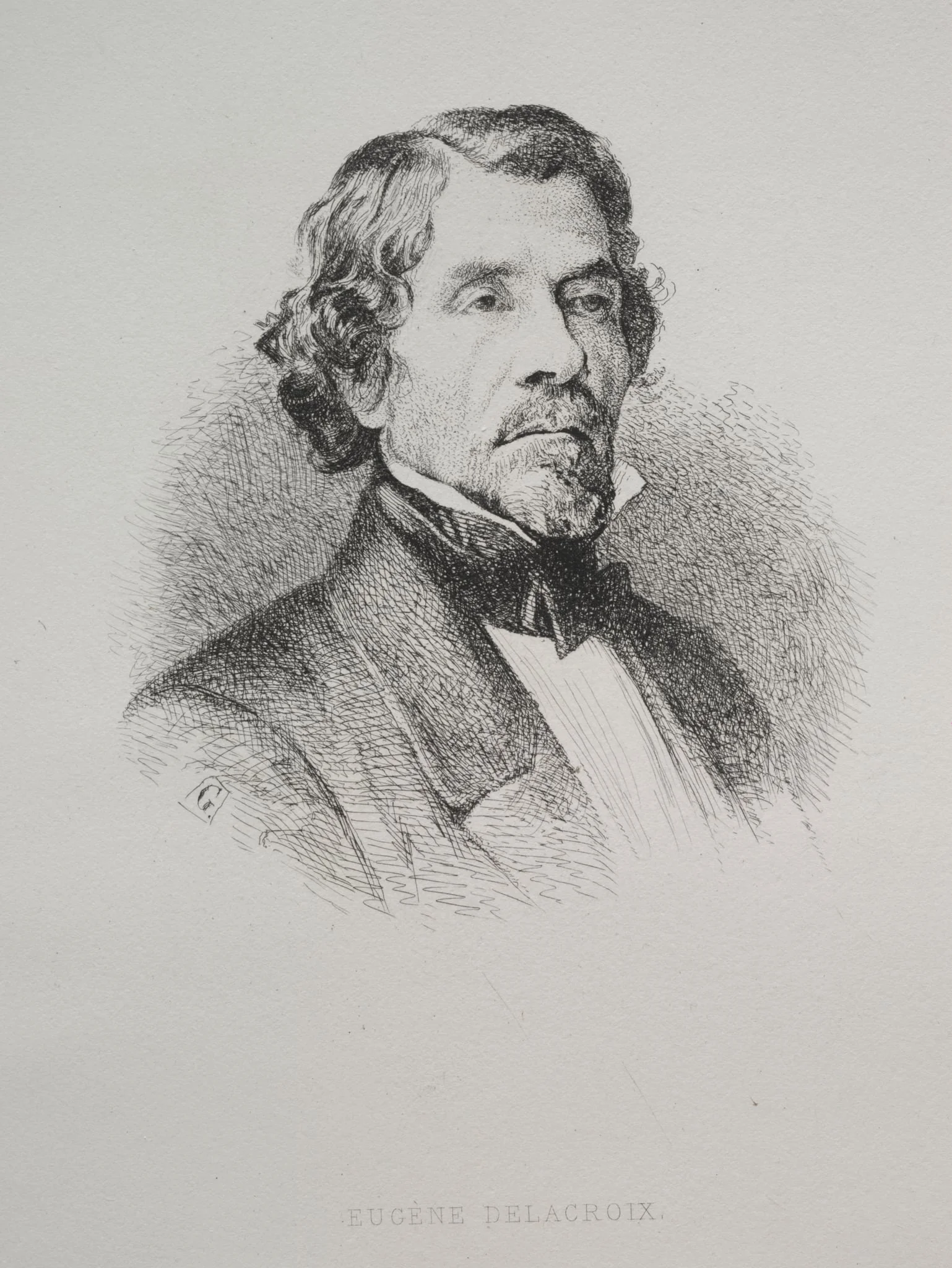 Eugène Delacroix, detail