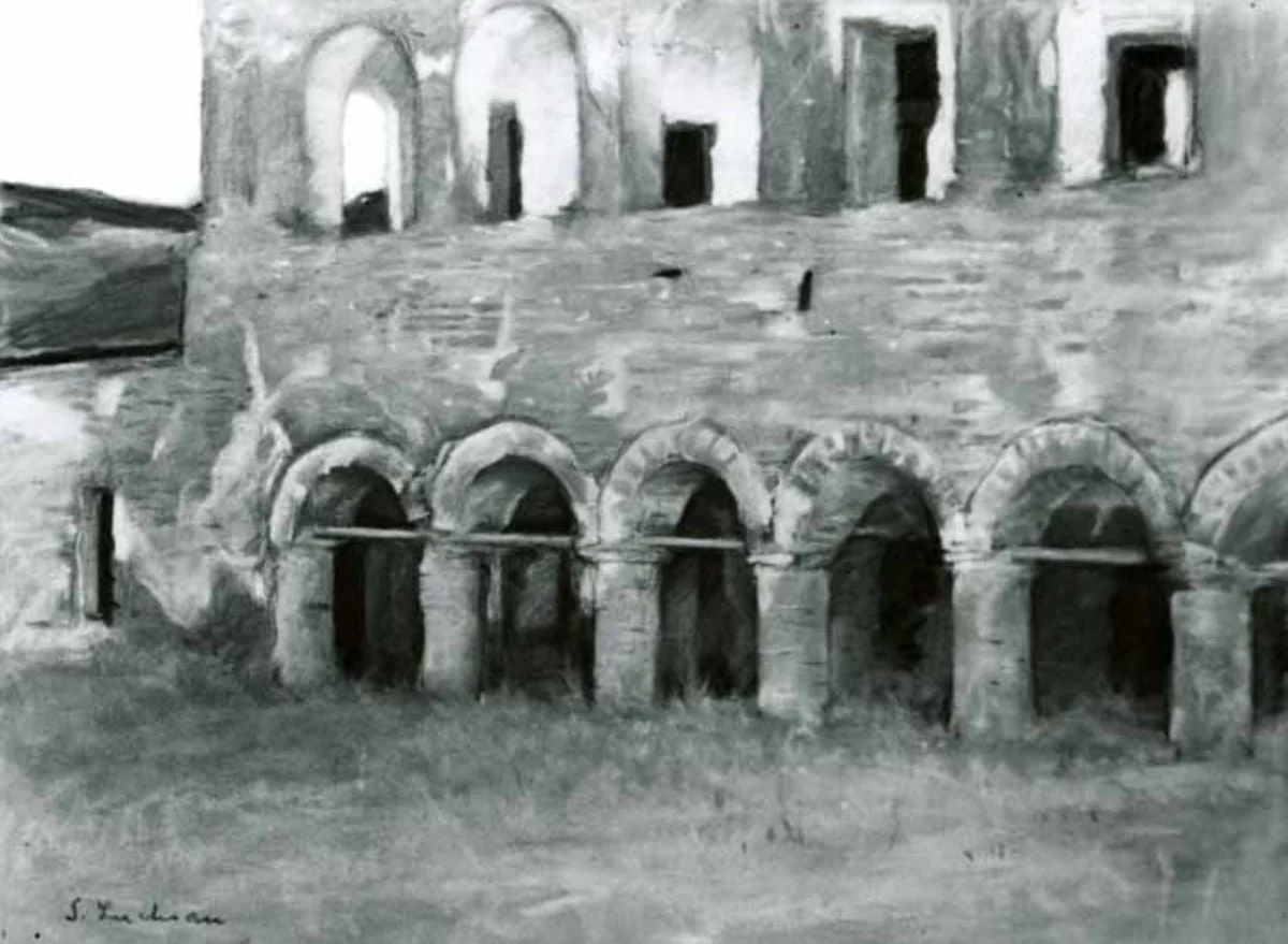 Ruinele Mănăstirii Comana, detail