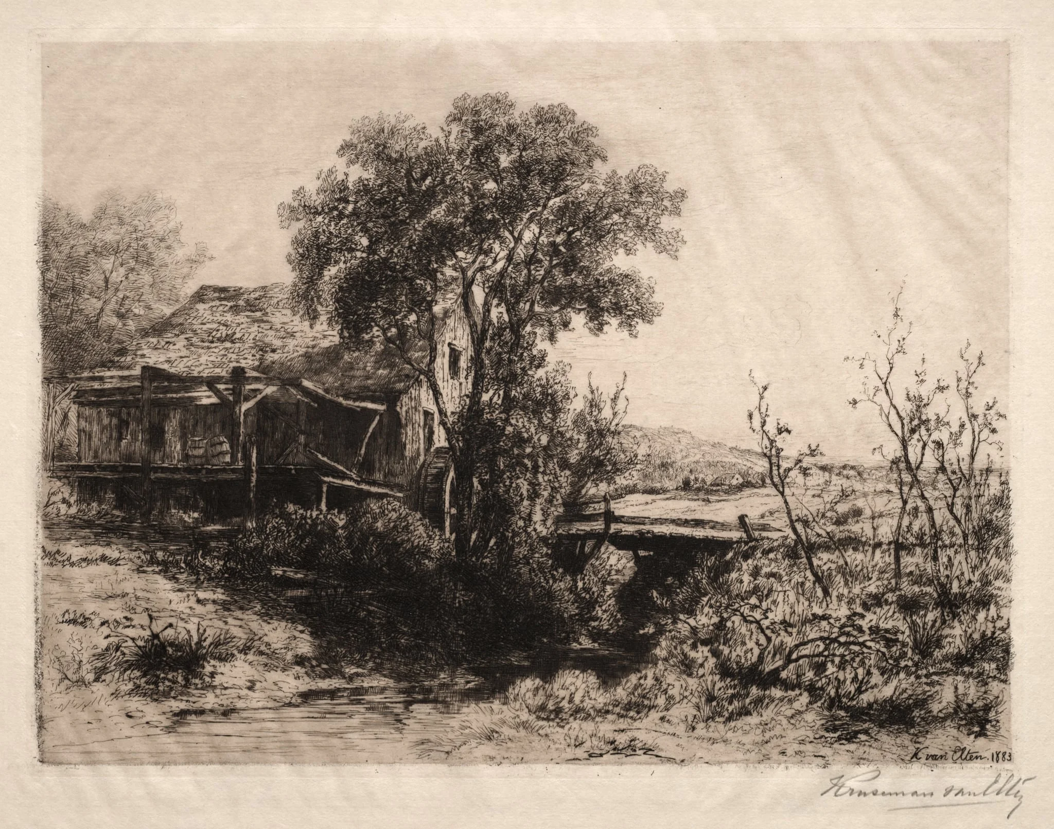 The Deserted Mill, detail