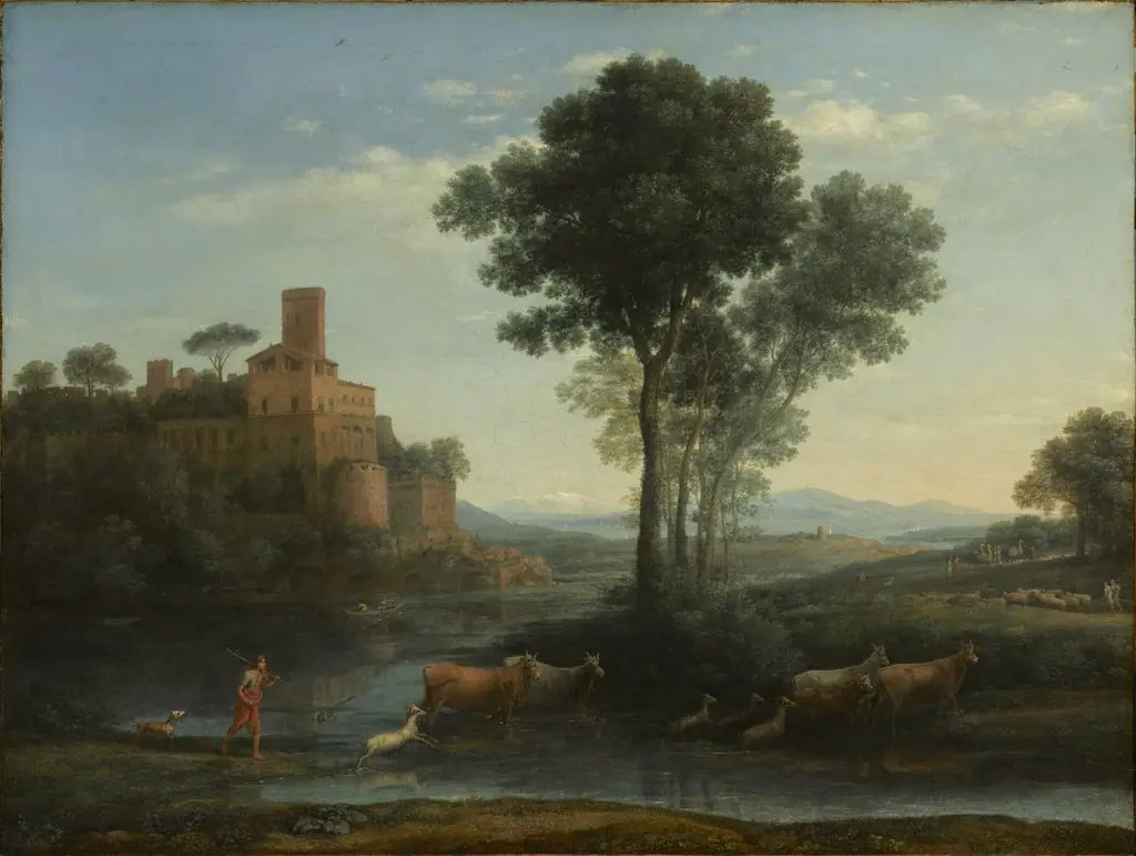 Landscape with the Voyage of Jacob, by Claude Lorrain, oil