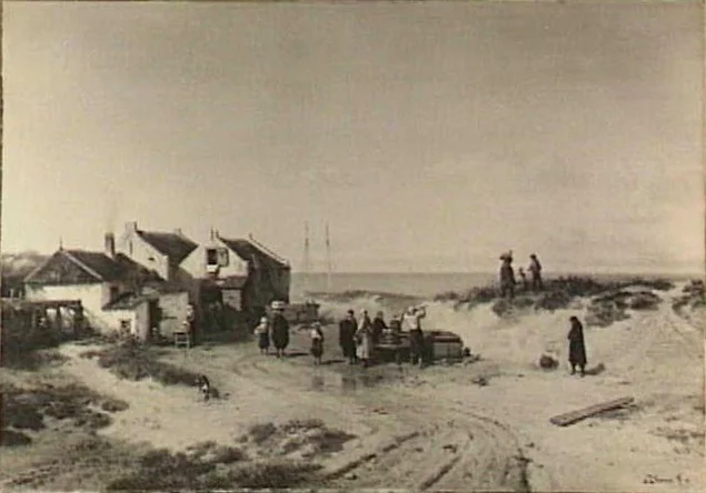 Strandgezicht bij Noordwijk aan Zee, detail