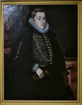 Ferdinand II of Habsburg as a young man, by Bartolomé González y Serrano, oil, 1598