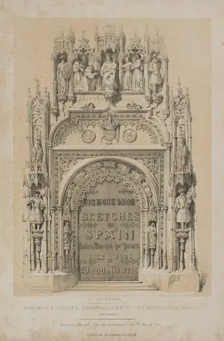 Picturesque Sketches in Spain: Title Page, by Thomas Allom, 1837