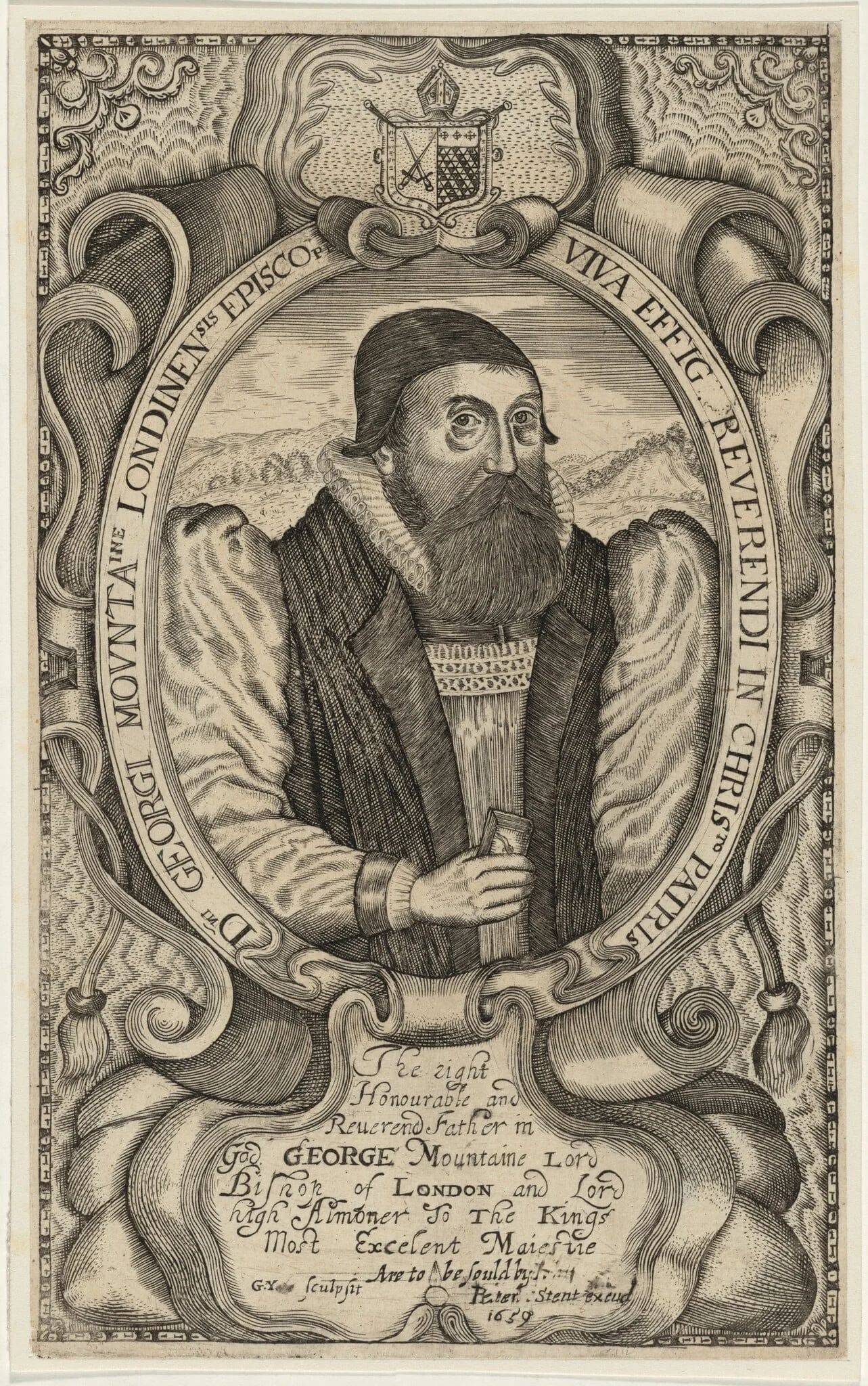 George Montaigne, Archbishop of York, detail