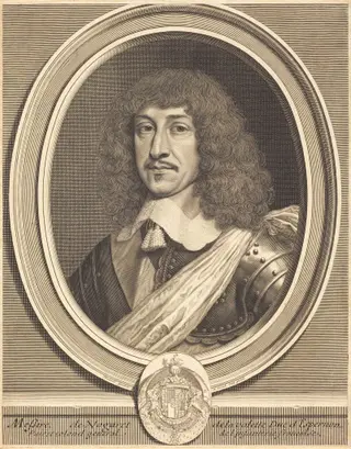 Bernard, Duc d'Epernon, by Robert Nanteuil, ink, 1650