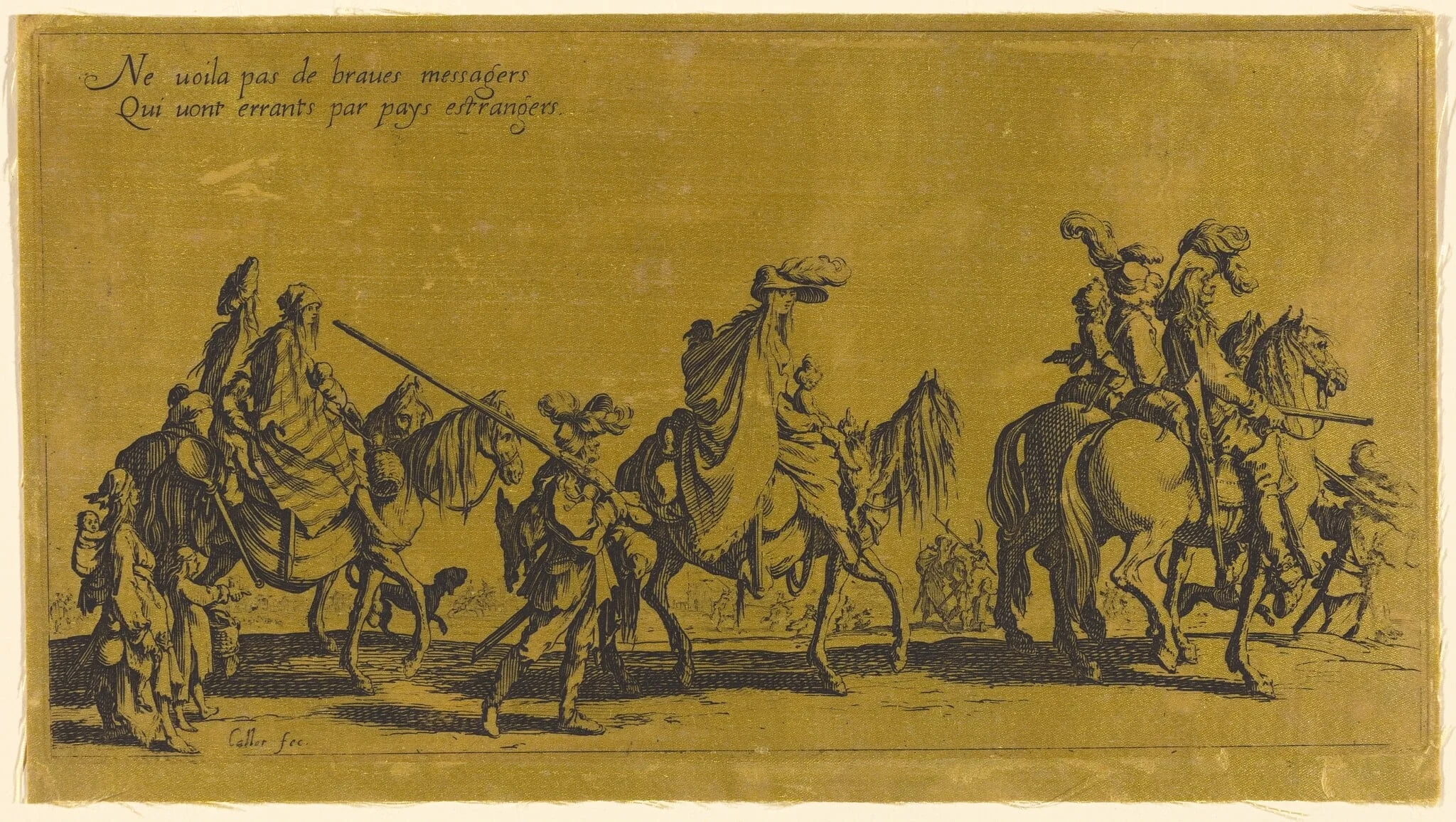 The Bohemians Marching: The Vanguard, detail