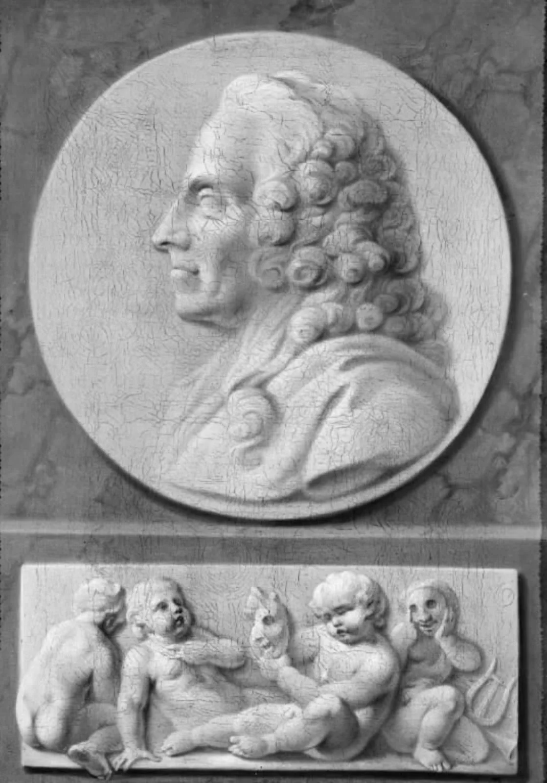 Forfatteren Ludvig Holberg, detail