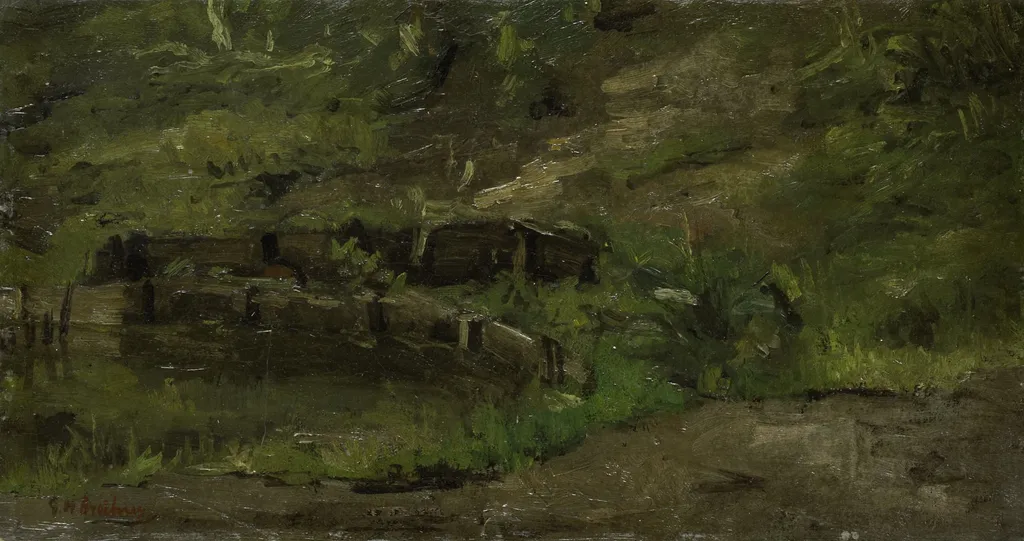 Meadow Landscape, by George Hendrik Breitner, oil, 1901