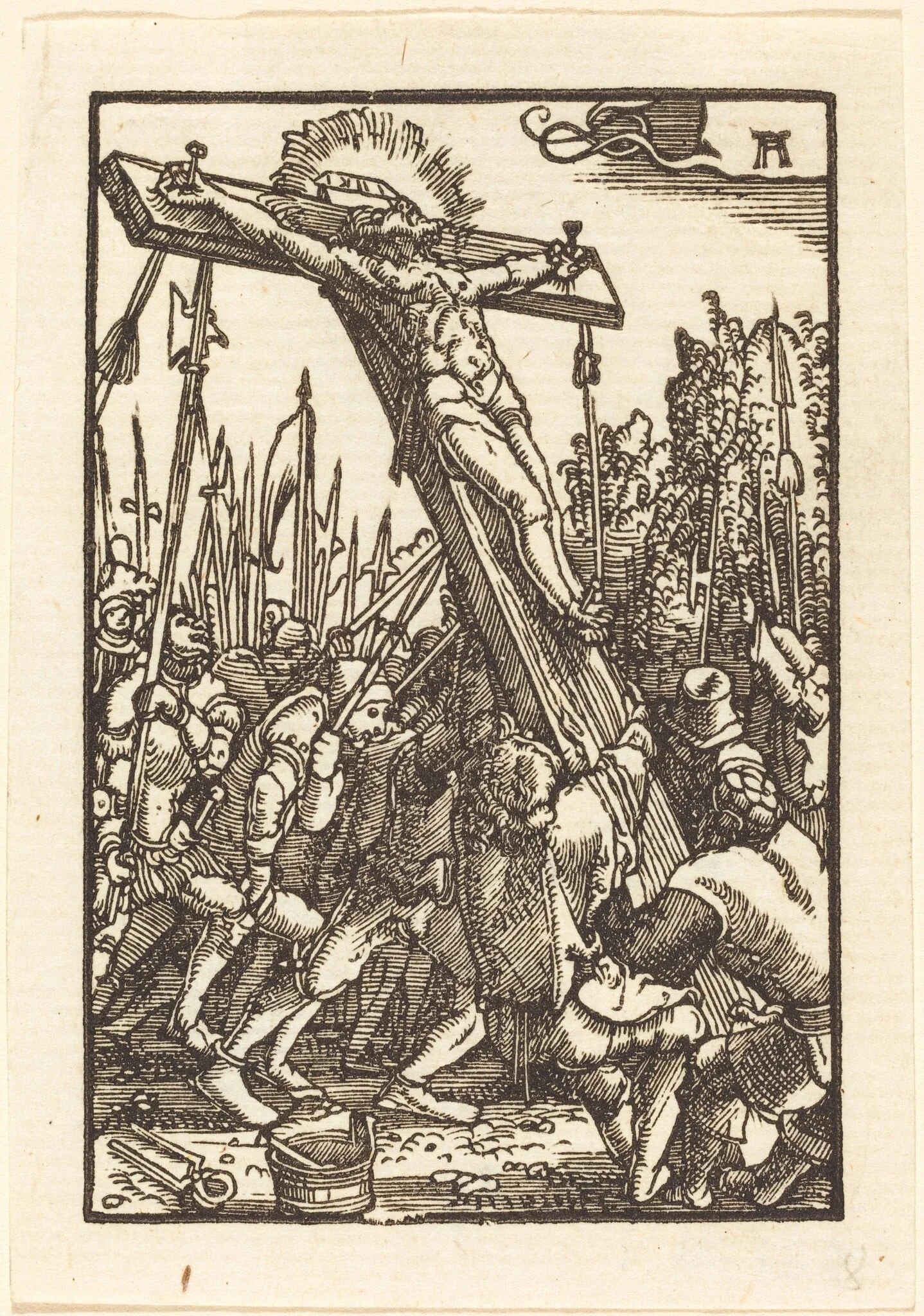 Raising of the Cross, detail