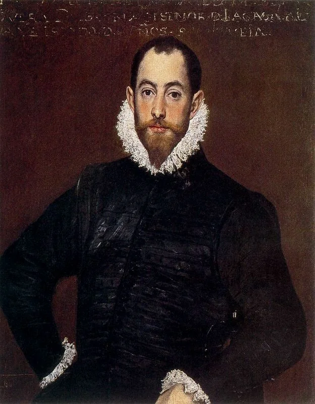 Portrait of a Gentleman from the Casa de Leiva, detail