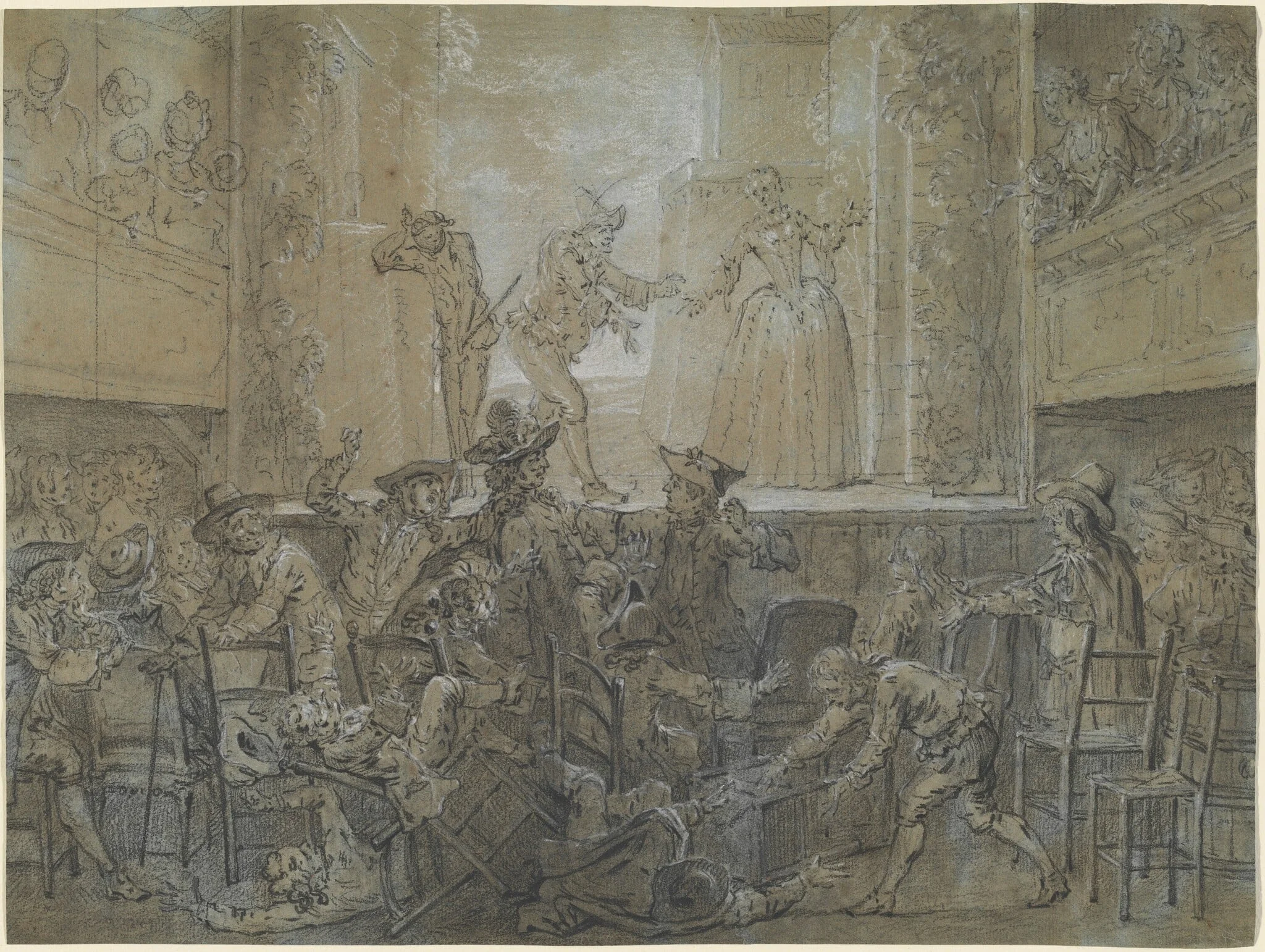 The Scene with the Tall Baguenodière, detail
