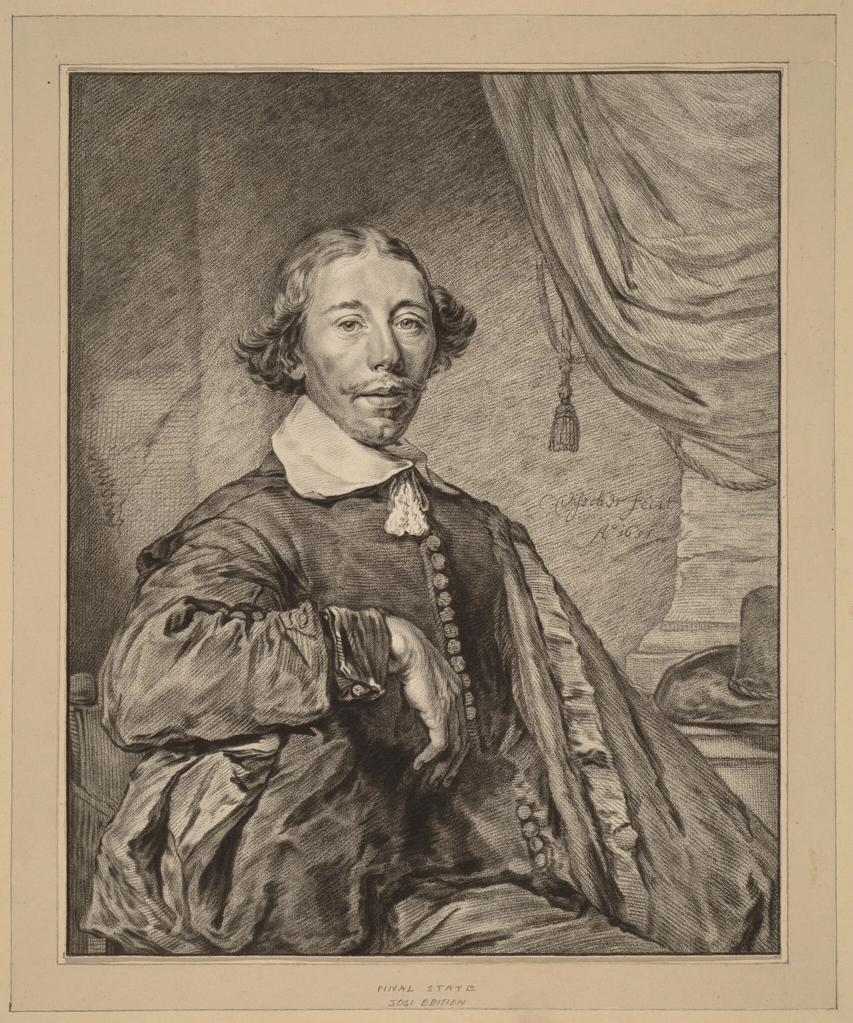 Portrait of a Seated Man, detail