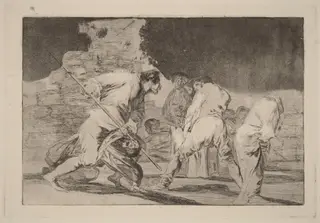 Disparate furioso (Furious Folly), by Francisco de Goya, ink, 1816
