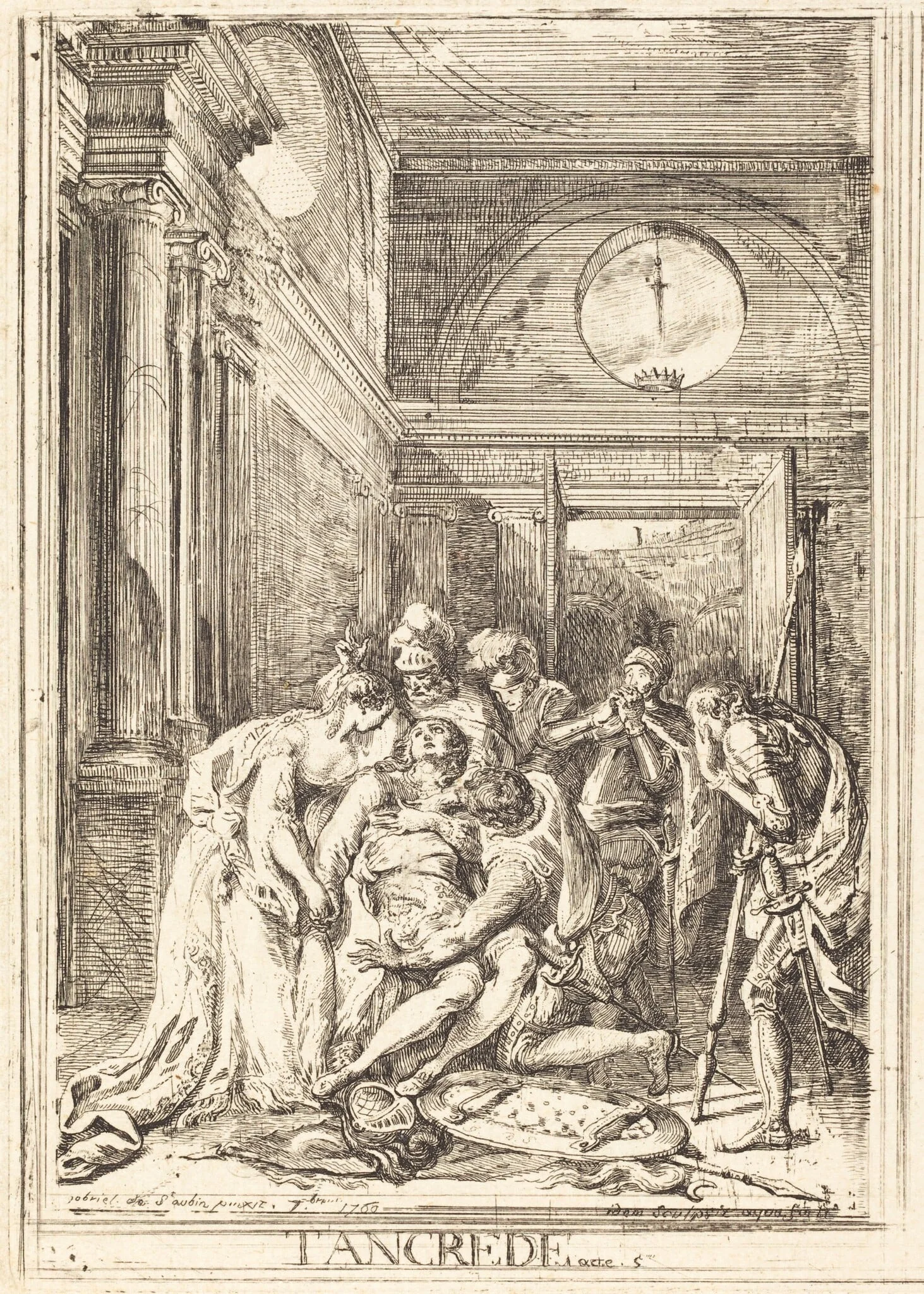 The Death of Tancred [left], detail