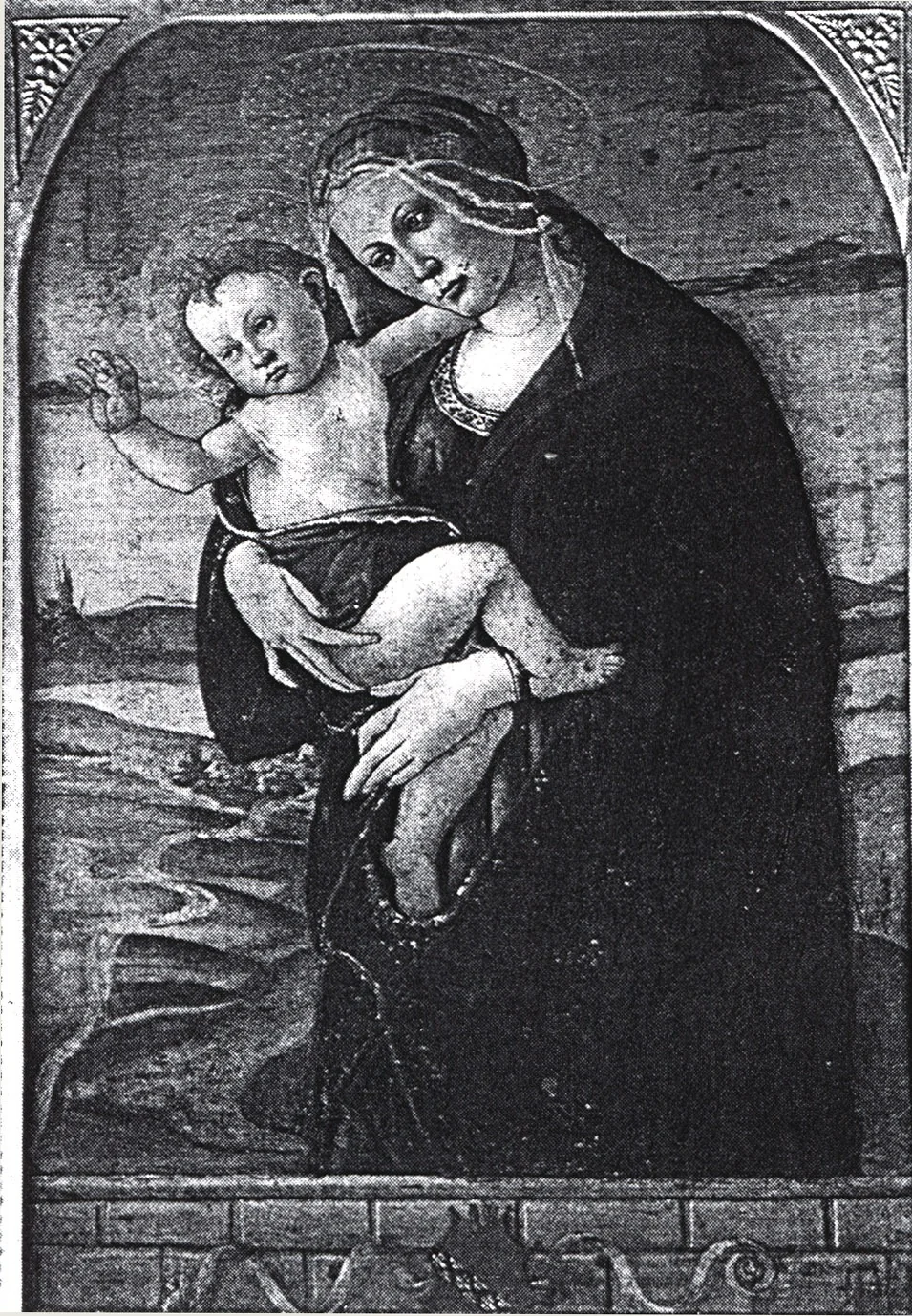 The Virgin and Child, detail