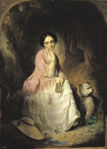 Woman Outdoors, detail