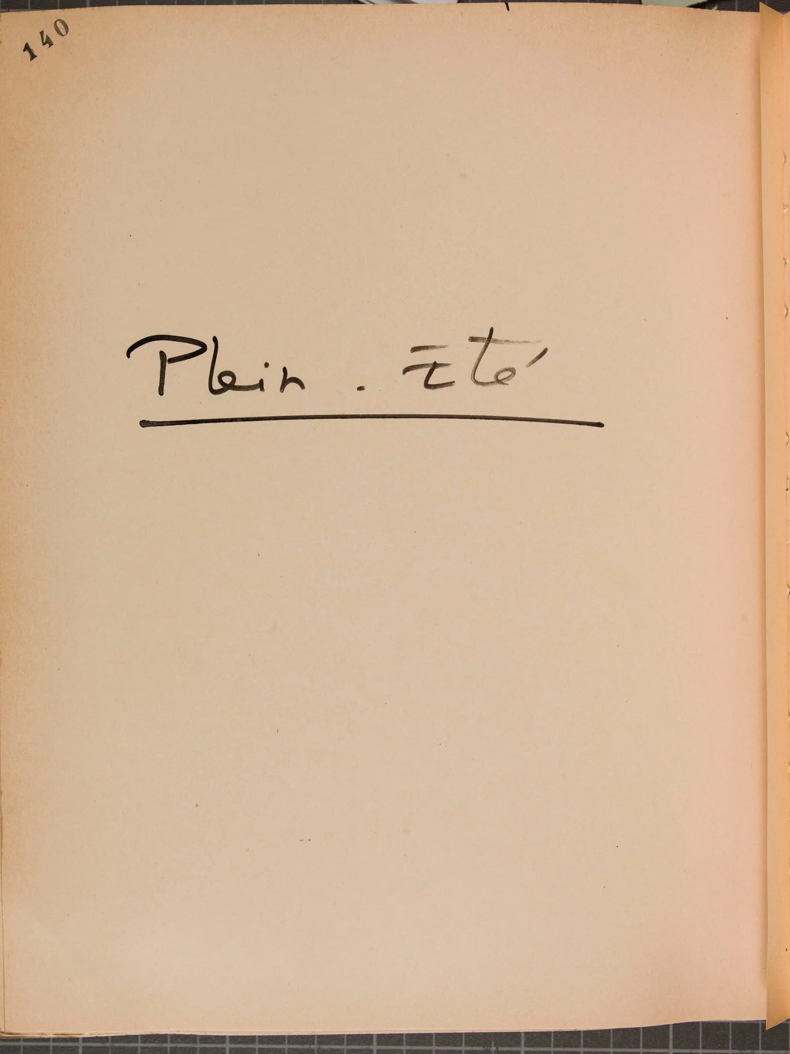 Plein été, detail